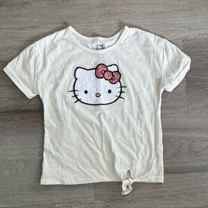 Hello Kitty White Tee with Pink Accents